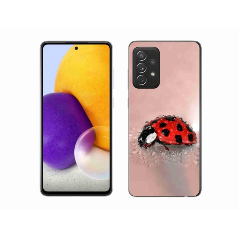 Gelový kryt mmCase na mobil Samsung Galaxy A72/A72 5G - beruška