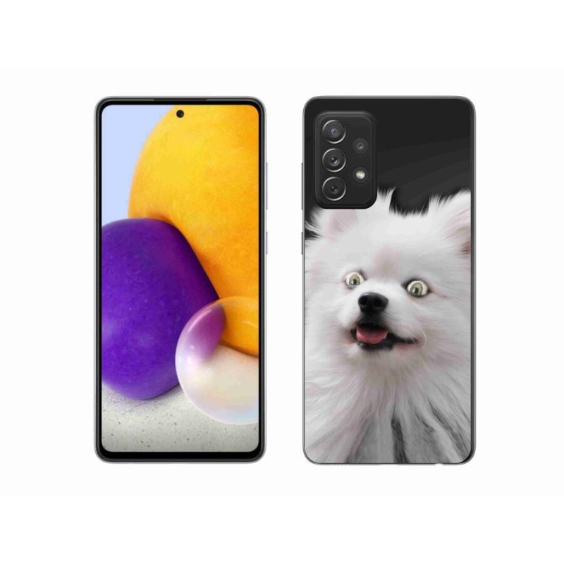 Gelový kryt mmCase na mobil Samsung Galaxy A72/A72 5G - bílý špic