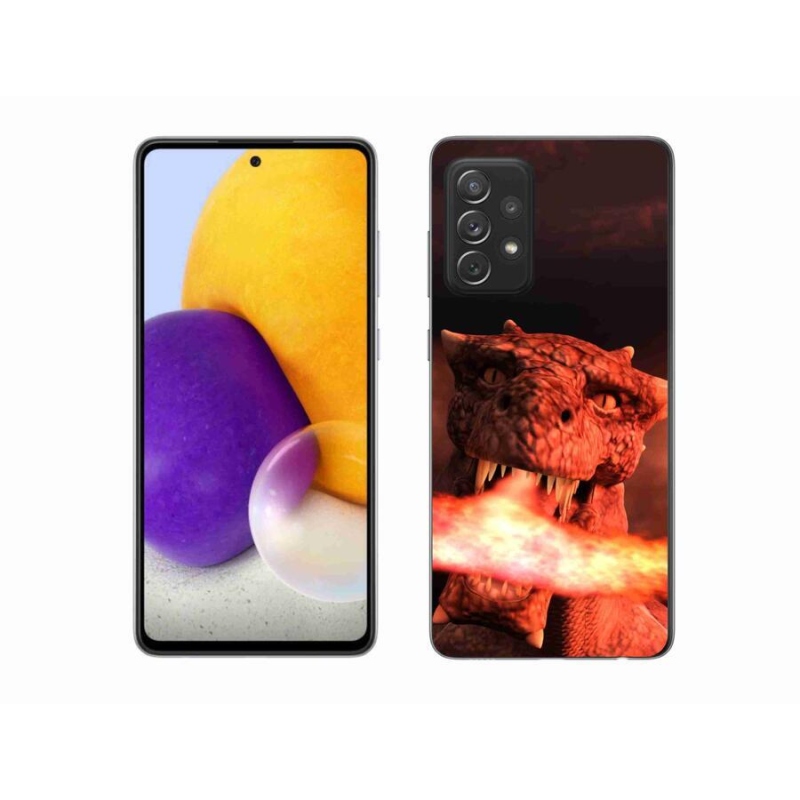 Gelový kryt mmCase na mobil Samsung Galaxy A72/A72 5G - drak