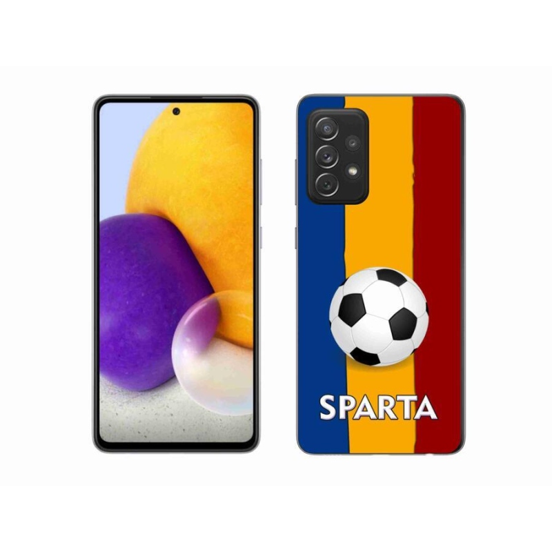 Gelový kryt mmCase na mobil Samsung Galaxy A72/A72 5G - fotbal 1