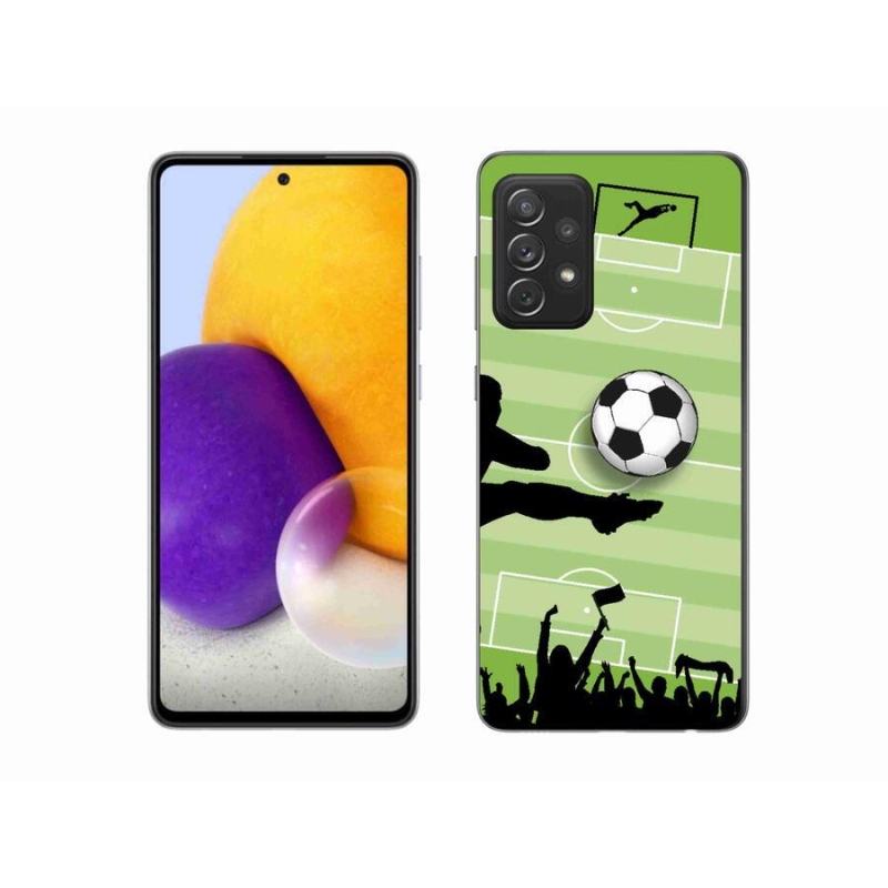 Gelový kryt mmCase na mobil Samsung Galaxy A72/A72 5G - fotbal 3