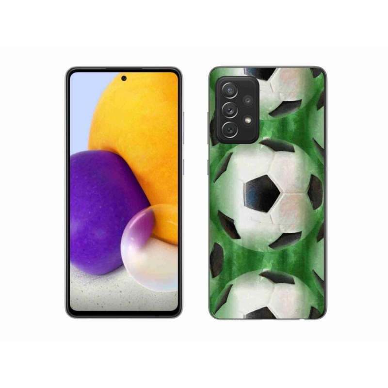 Gelový kryt mmCase na mobil Samsung Galaxy A72/A72 5G - fotbalový míč