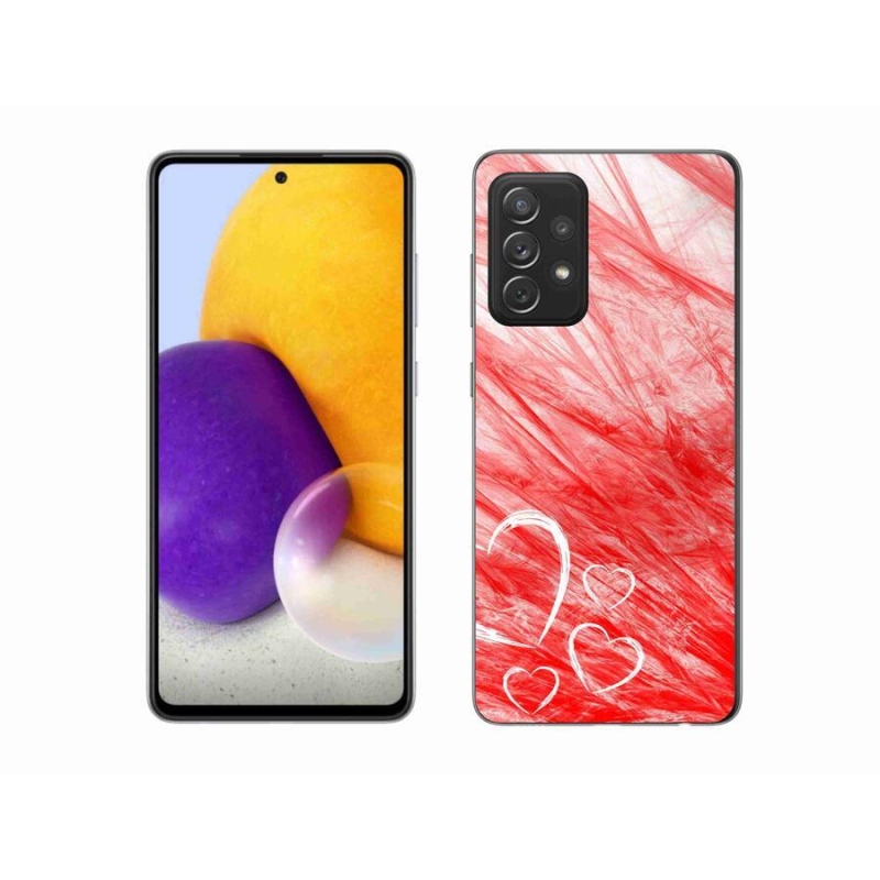 Gelový kryt mmCase na mobil Samsung Galaxy A72/A72 5G - heart