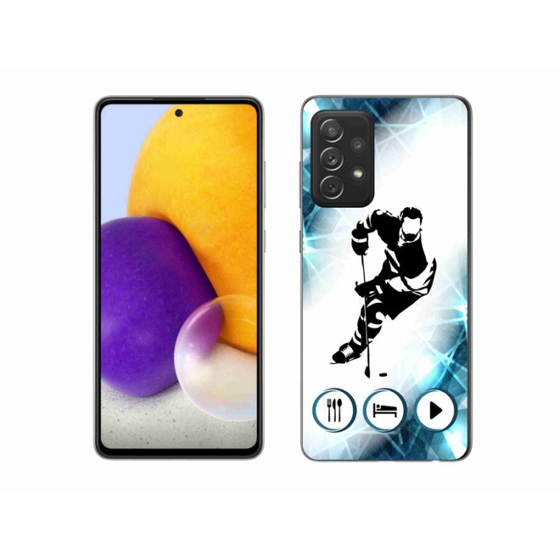 Gelový kryt mmCase na mobil Samsung Galaxy A72/A72 5G - hokej 1