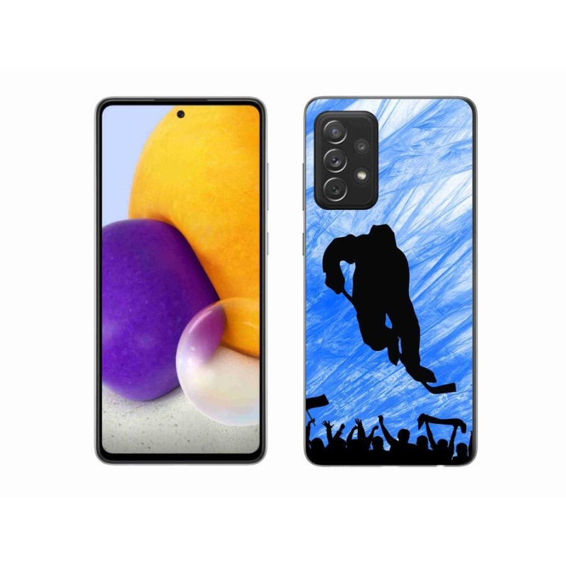 Gelový kryt mmCase na mobil Samsung Galaxy A72/A72 5G - hokejový hráč