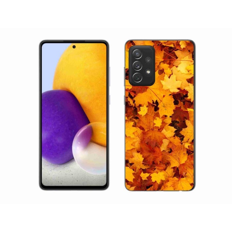 Gelový kryt mmCase na mobil Samsung Galaxy A72/A72 5G - javorové listy
