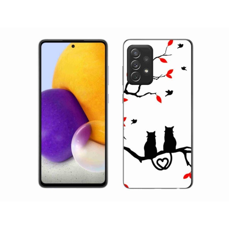 Gelový kryt mmCase na mobil Samsung Galaxy A72/A72 5G - kočičí láska