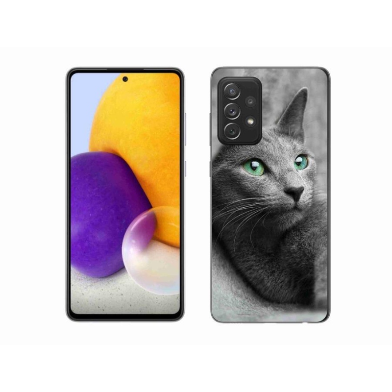 Gelový kryt mmCase na mobil Samsung Galaxy A72/A72 5G - kočka 2