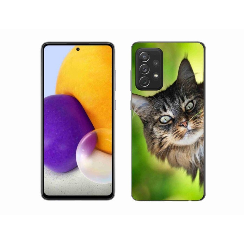 Gelový kryt mmCase na mobil Samsung Galaxy A72/A72 5G - kočka 3