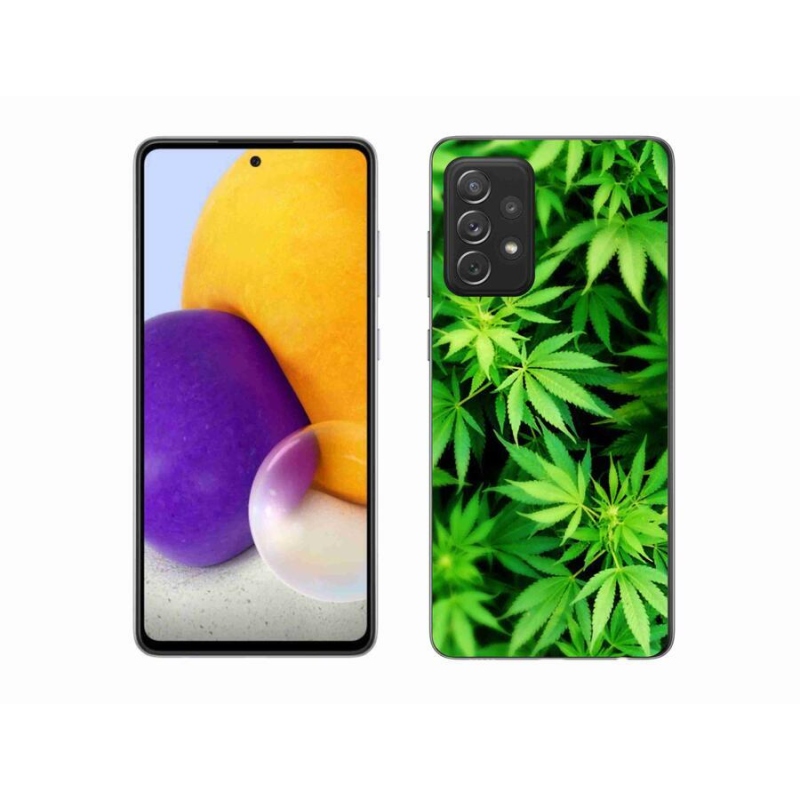 Gelový kryt mmCase na mobil Samsung Galaxy A72/A72 5G - konopí 3