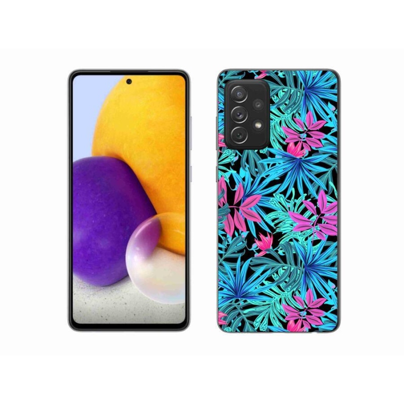 Gelový kryt mmCase na mobil Samsung Galaxy A72/A72 5G - květiny 3