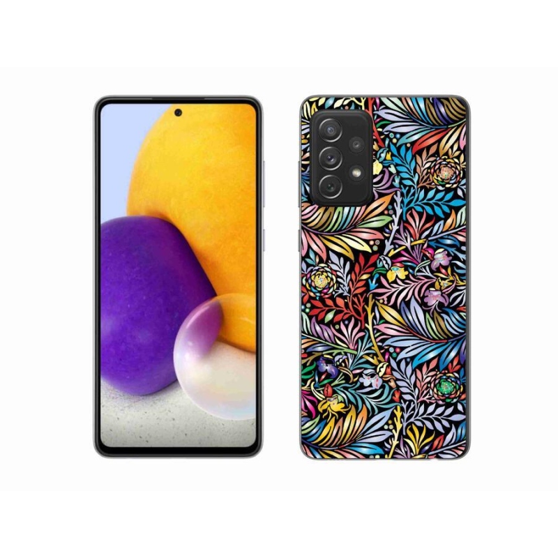 Gelový kryt mmCase na mobil Samsung Galaxy A72/A72 5G - květiny 5