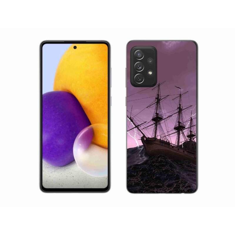 Gelový kryt mmCase na mobil Samsung Galaxy A72/A72 5G - loď v bouři