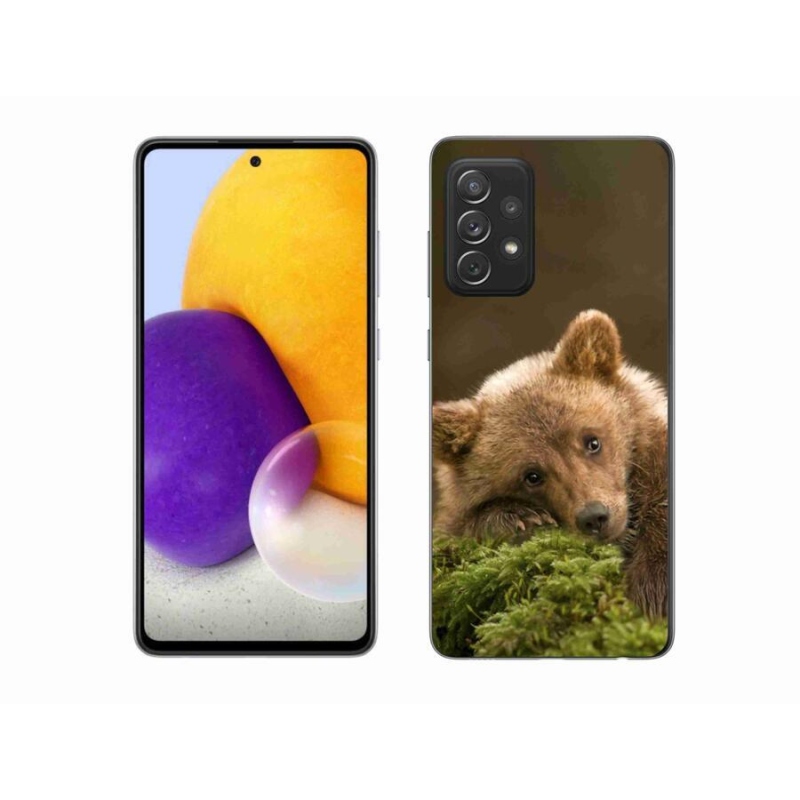 Gelový kryt mmCase na mobil Samsung Galaxy A72/A72 5G - medvěd