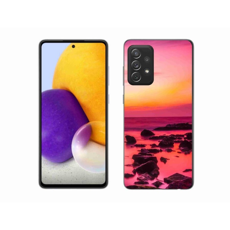 Gelový kryt mmCase na mobil Samsung Galaxy A72/A72 5G - moře a záře