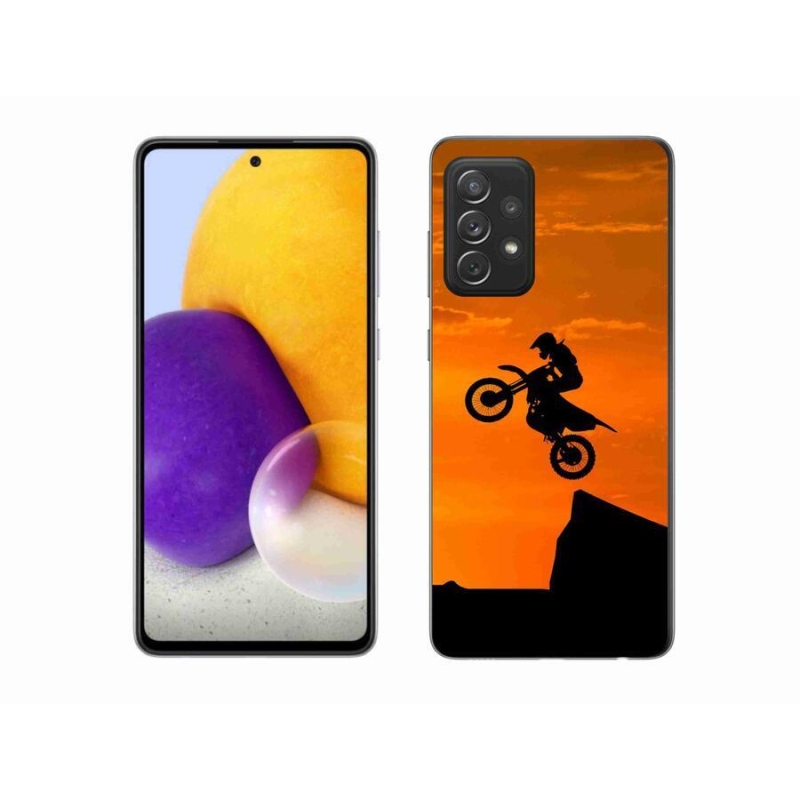 Gelový kryt mmCase na mobil Samsung Galaxy A72/A72 5G - motocross