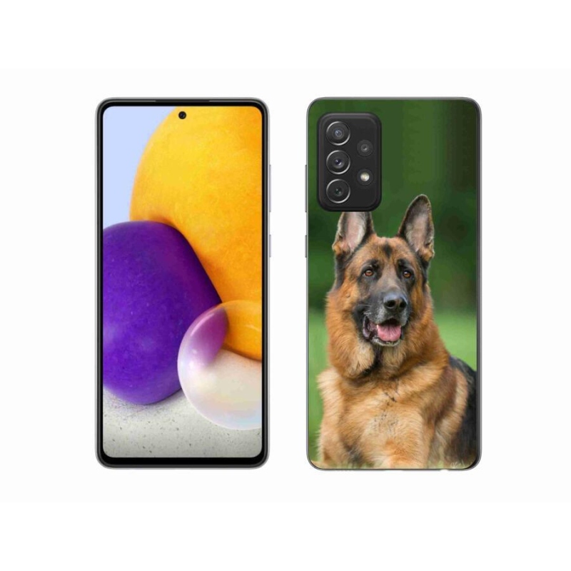 Gelový kryt mmCase na mobil Samsung Galaxy A72/A72 5G - německý ovčák