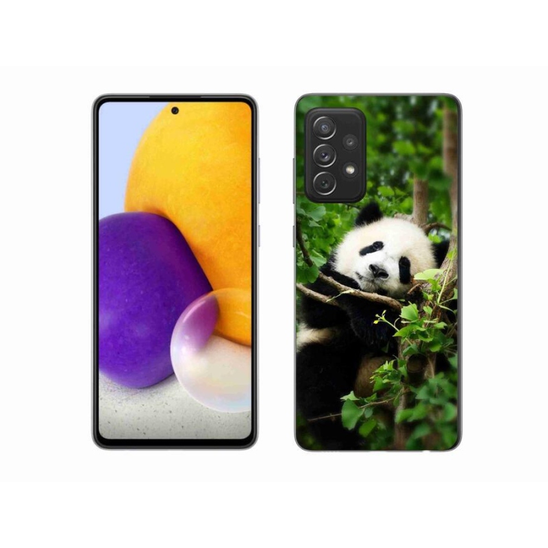 Gelový kryt mmCase na mobil Samsung Galaxy A72/A72 5G - panda