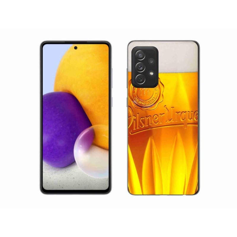 Gelový kryt mmCase na mobil Samsung Galaxy A72/A72 5G - pivo
