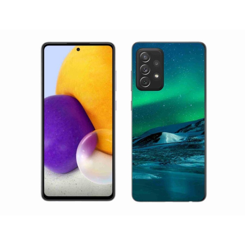 Gelový kryt mmCase na mobil Samsung Galaxy A72/A72 5G - polární záře