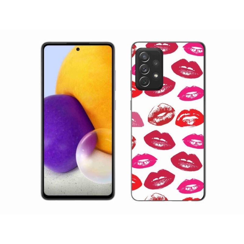 Gelový kryt mmCase na mobil Samsung Galaxy A72/A72 5G - rty