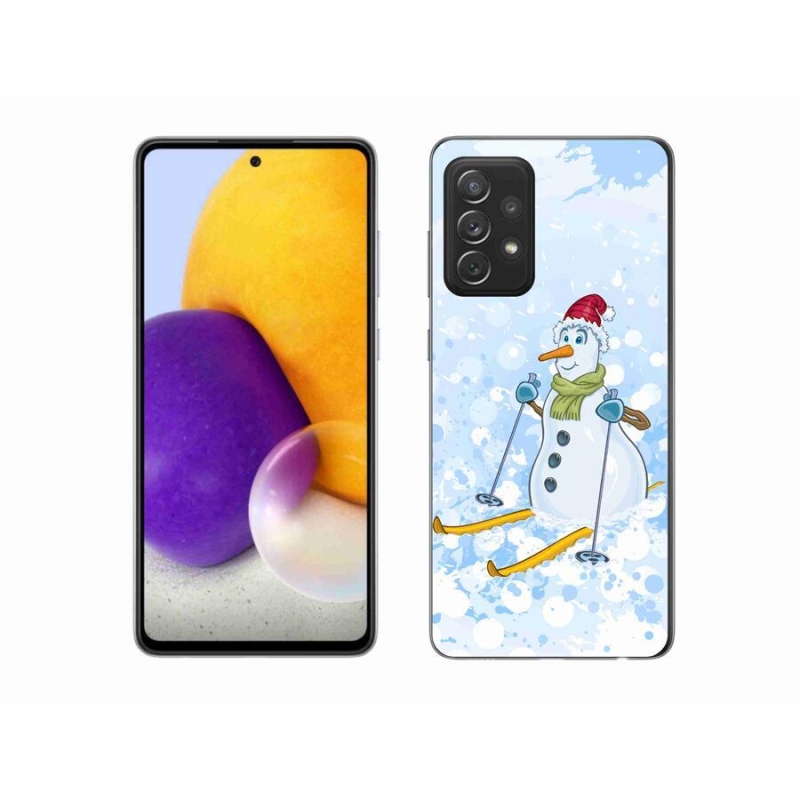 Gelový kryt mmCase na mobil Samsung Galaxy A72/A72 5G - sněhulák