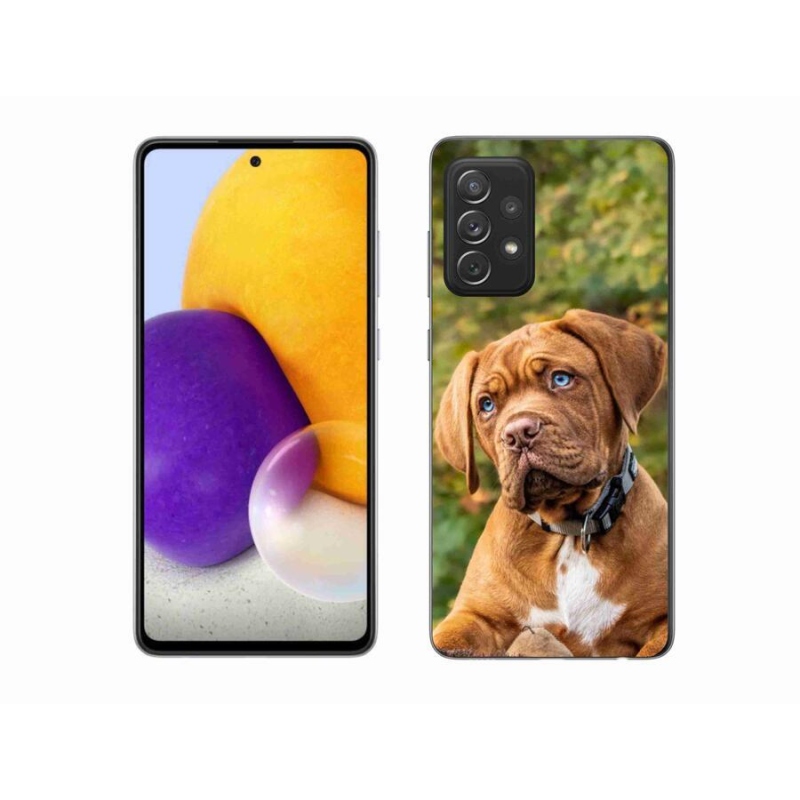 Gelový kryt mmCase na mobil Samsung Galaxy A72/A72 5G - štěně