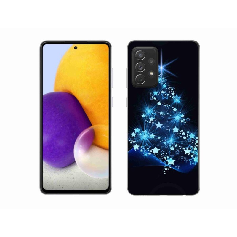 Gelový kryt mmCase na mobil Samsung Galaxy A72/A72 5G - vánoční stromek