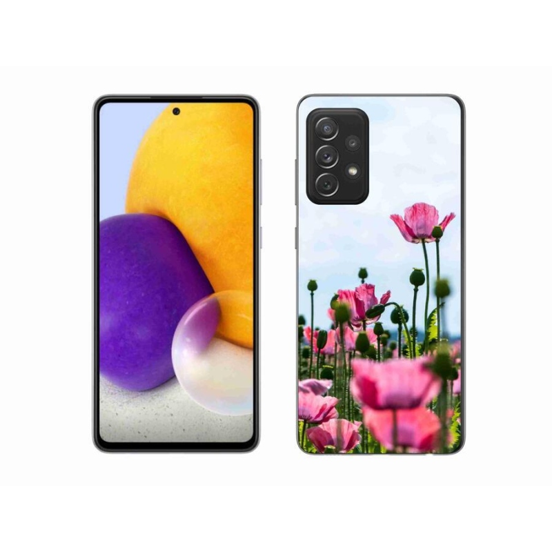 Gelový kryt mmCase na mobil Samsung Galaxy A72/A72 5G - vlčí mák