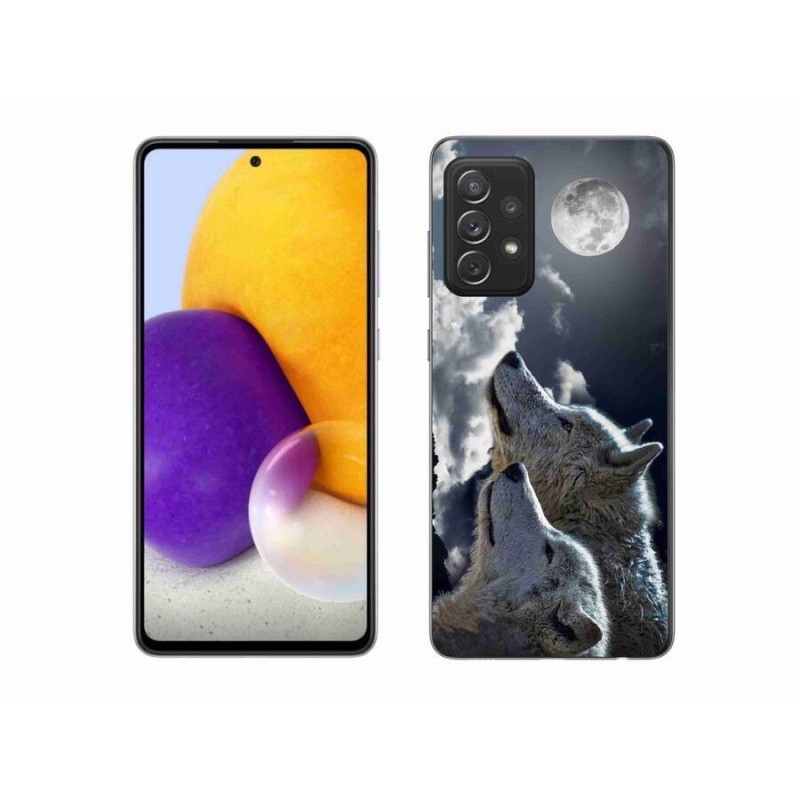 Gelový kryt mmCase na mobil Samsung Galaxy A72/A72 5G - vlci
