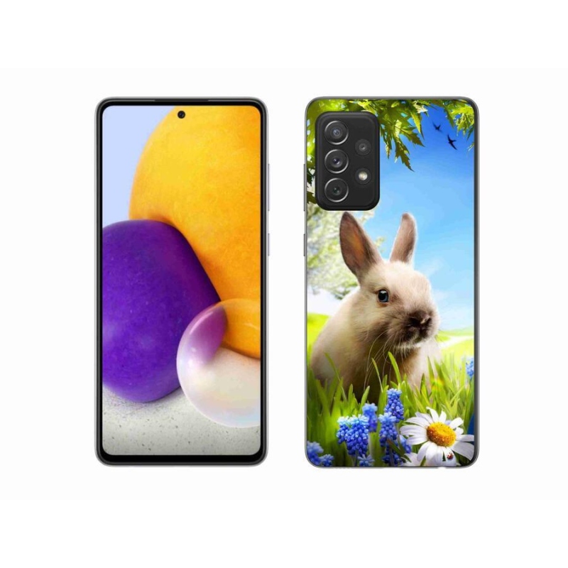 Gelový kryt mmCase na mobil Samsung Galaxy A72/A72 5G - zajíček