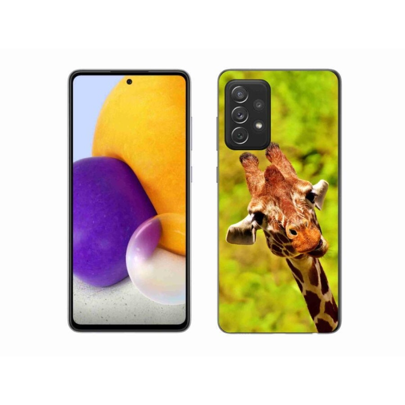 Gelový kryt mmCase na mobil Samsung Galaxy A72/A72 5G - žirafa