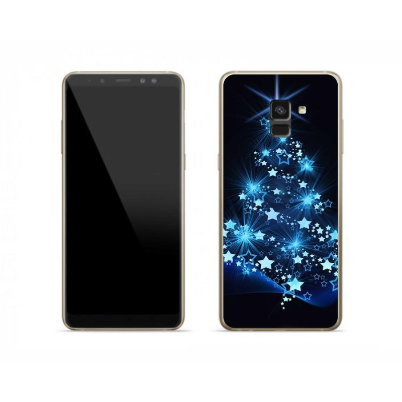 Gelový kryt mmCase na mobil Samsung Galaxy A8 (2018) - vánoční stromek