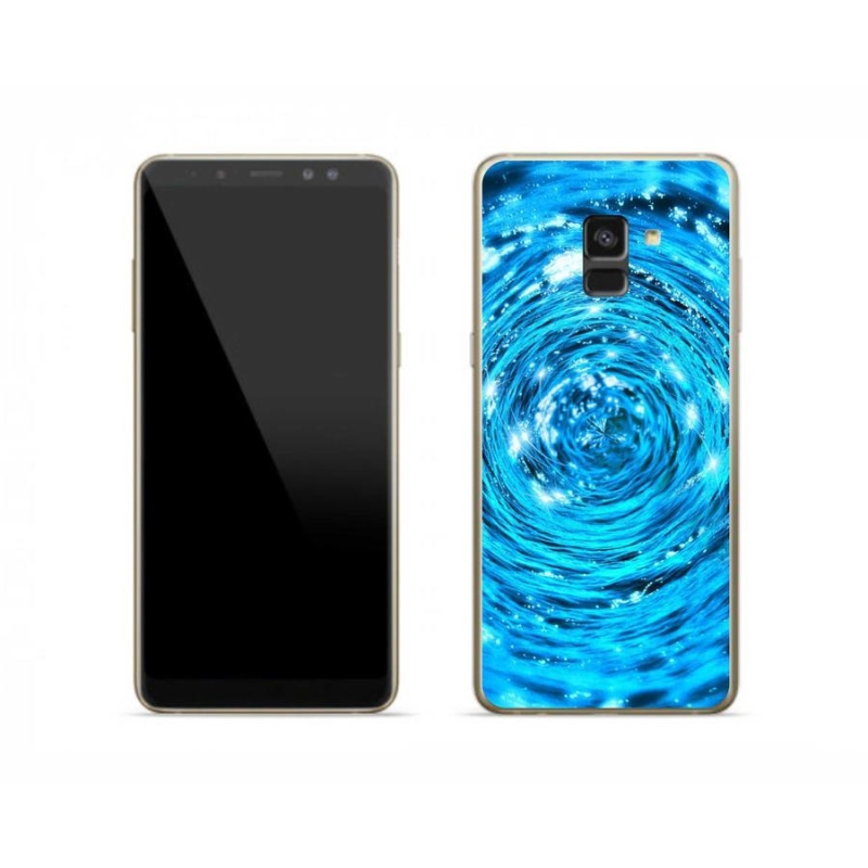 Gelový kryt mmCase na mobil Samsung Galaxy A8 (2018) - vodní vír