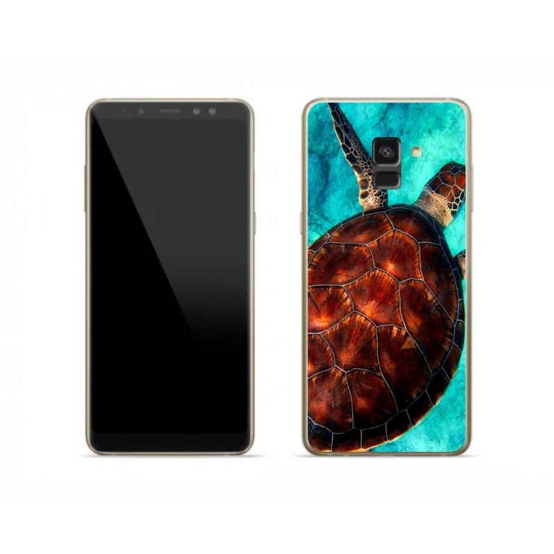 Gelový kryt mmCase na mobil Samsung Galaxy A8 (2018) - želva
