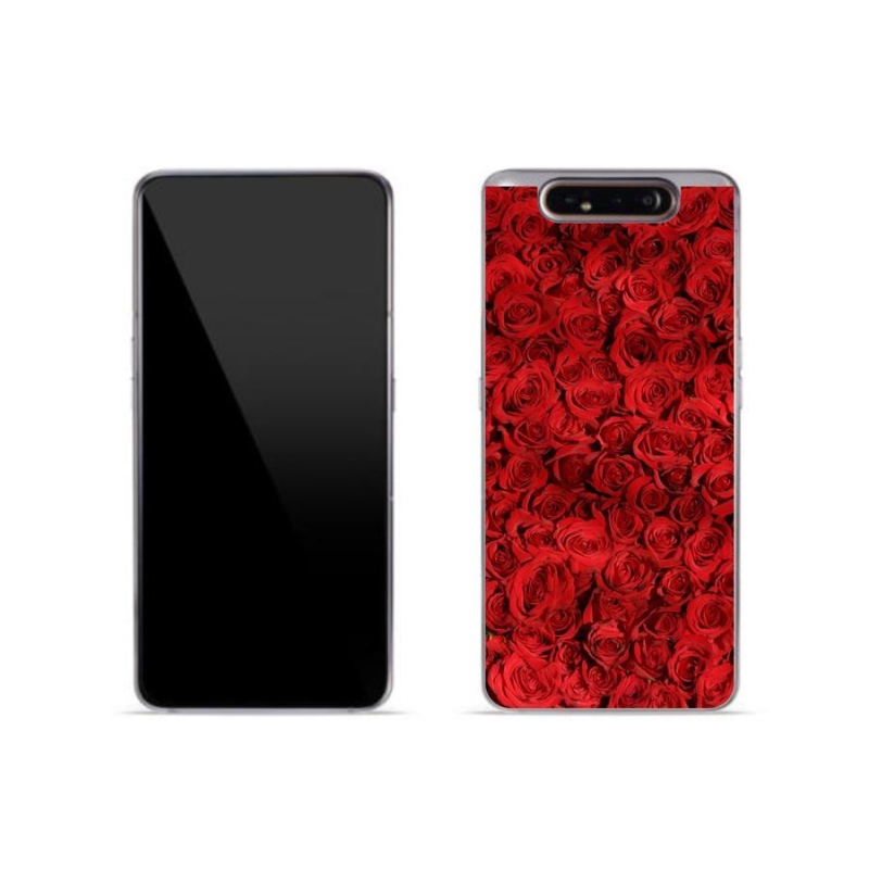 Gelový kryt mmCase na mobil Samsung Galaxy A80 - růže