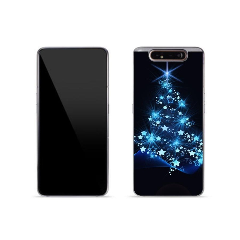 Gelový kryt mmCase na mobil Samsung Galaxy A80 - vánoční stromek