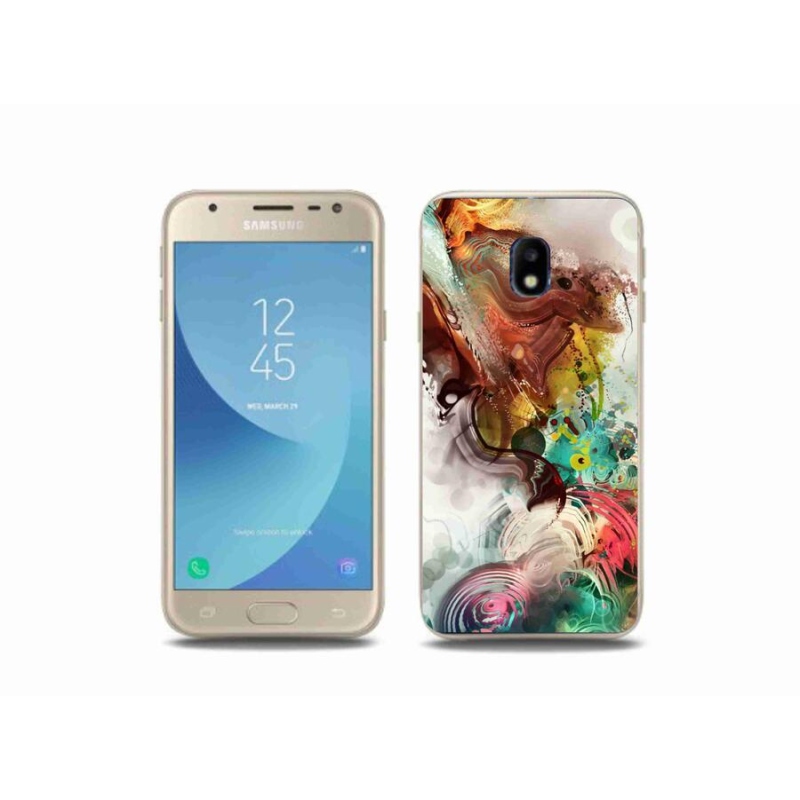 Gelový kryt mmCase na mobil Samsung Galaxy J3 (2017) - abstrakt 1