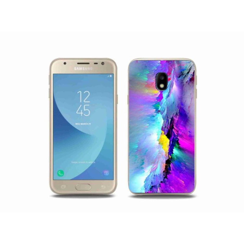 Gelový kryt mmCase na mobil Samsung Galaxy J3 (2017) - abstrakt