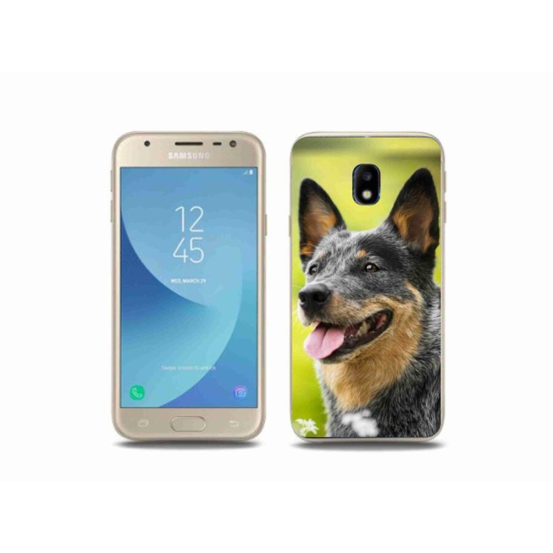 Gelový kryt mmCase na mobil Samsung Galaxy J3 (2017) - australský honácký pes