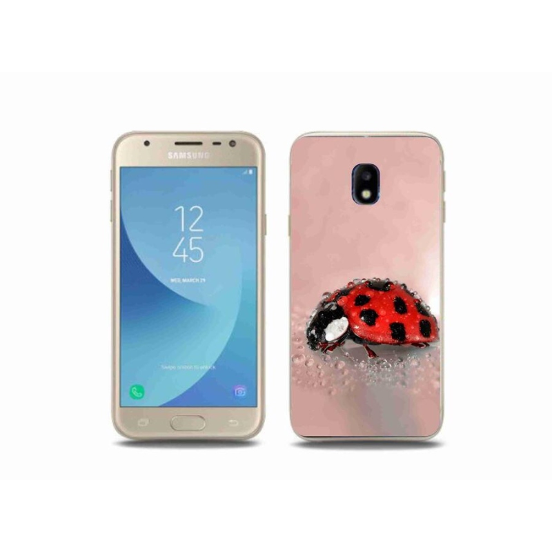Gelový kryt mmCase na mobil Samsung Galaxy J3 (2017) - beruška