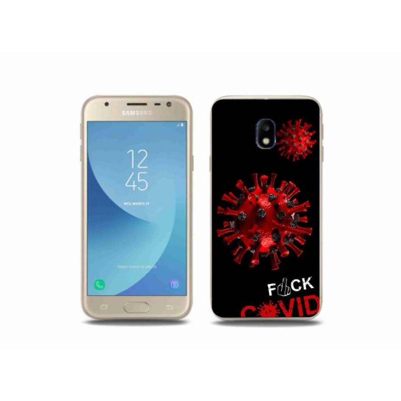 Gelový kryt mmCase na mobil Samsung Galaxy J3 (2017) - covid 3