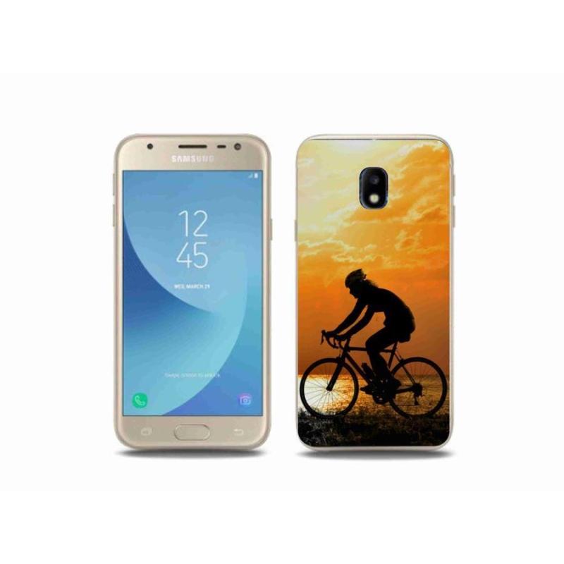 Gelový kryt mmCase na mobil Samsung Galaxy J3 (2017) - cyklovýlet