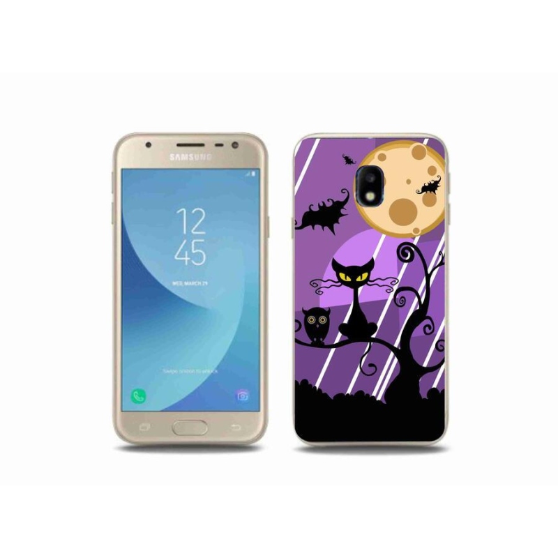 Gelový kryt mmCase na mobil Samsung Galaxy J3 (2017) - halloween
