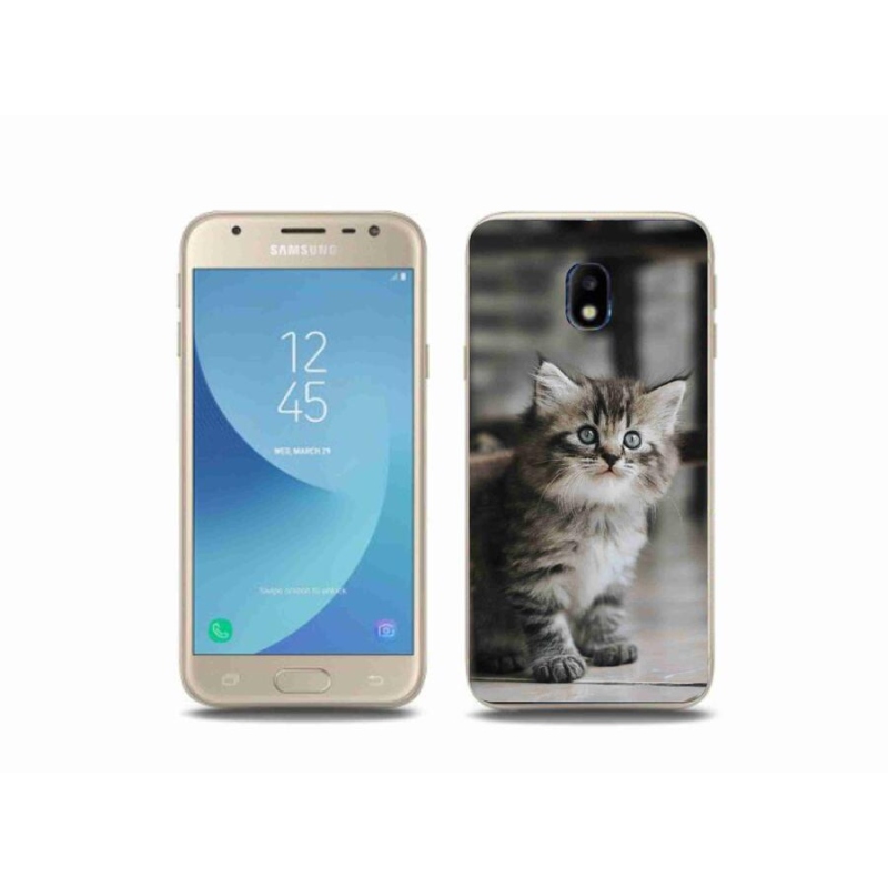 Gelový kryt mmCase na mobil Samsung Galaxy J3 (2017) - koťátko