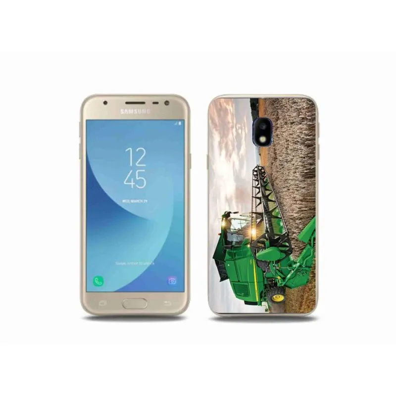 Gelový kryt mmCase na mobil Samsung Galaxy J3 (2017) - kombajn - Mpouzdra.cz