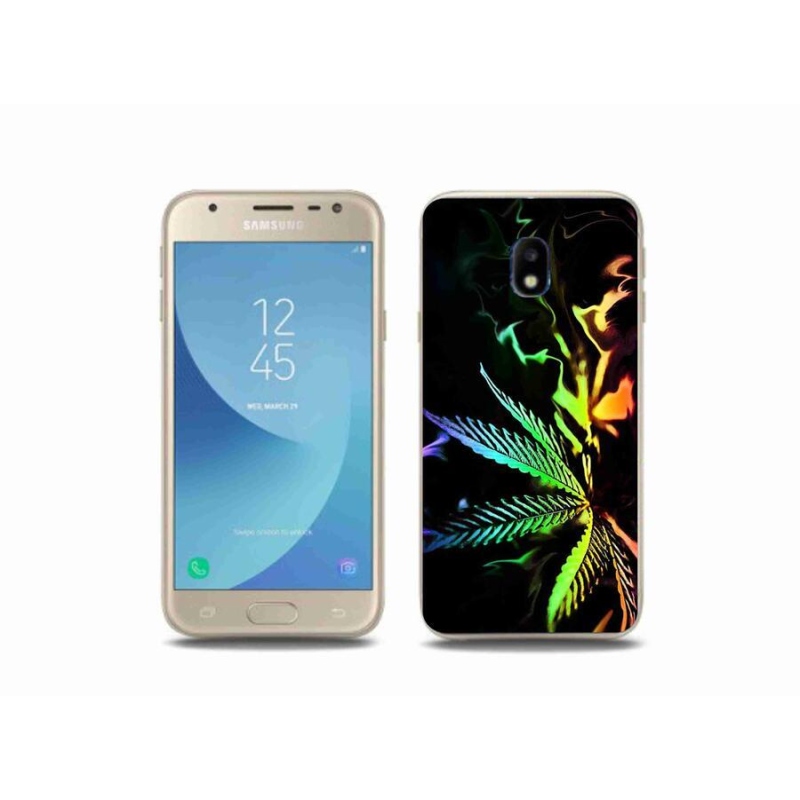 Gelový kryt mmCase na mobil Samsung Galaxy J3 (2017) - konopí 2