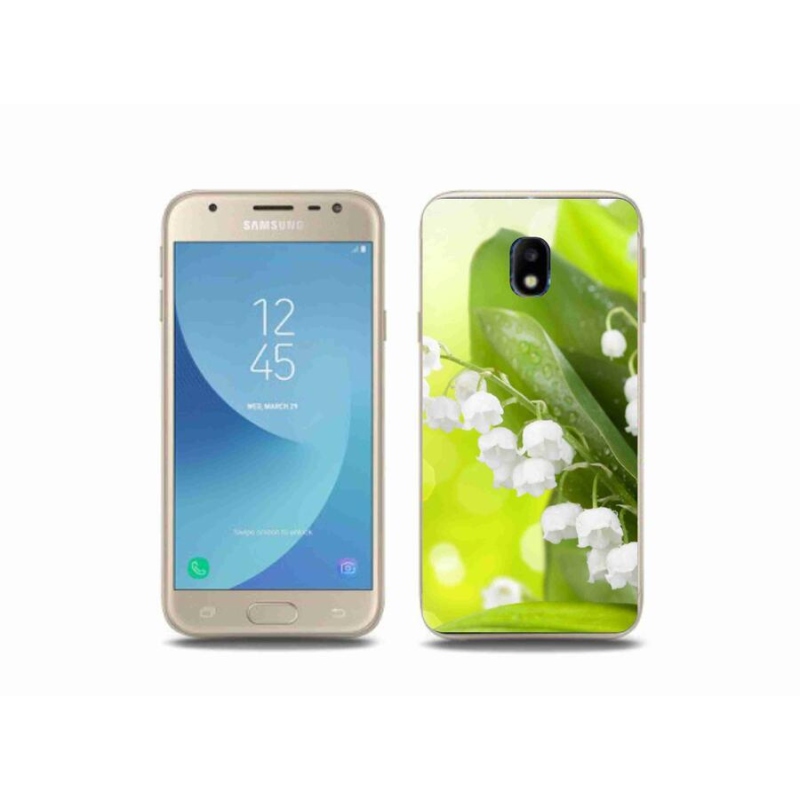 Gelový kryt mmCase na mobil Samsung Galaxy J3 (2017) - konvalinka