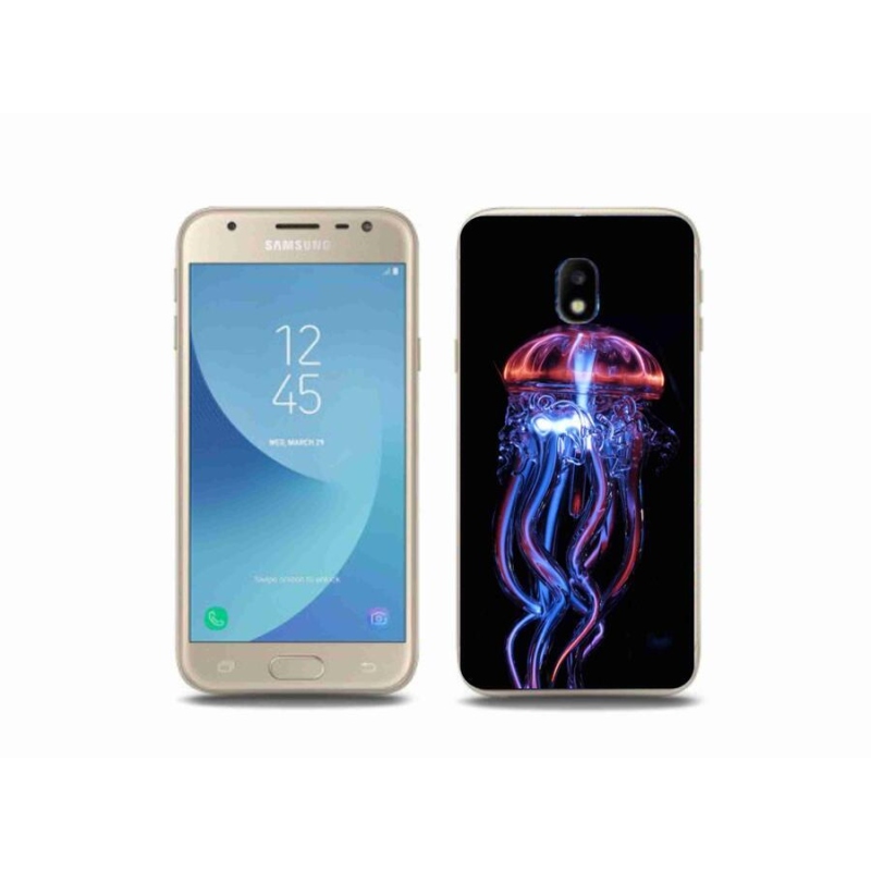 Gelový kryt mmCase na mobil Samsung Galaxy J3 (2017) - medúza