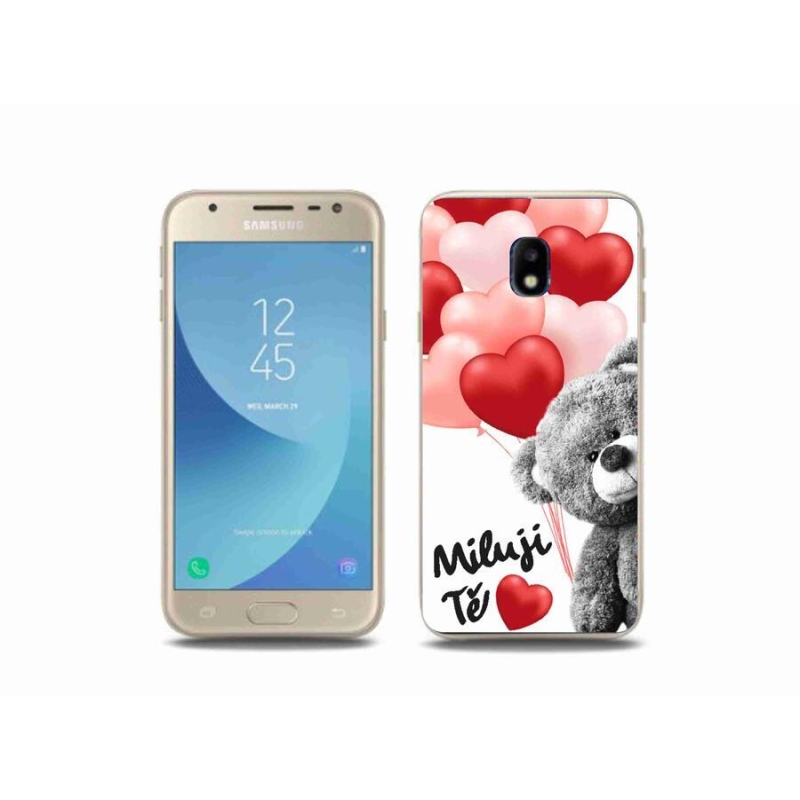 Gelový kryt mmCase na mobil Samsung Galaxy J3 (2017) - miluji Tě -  Mpouzdra.cz
